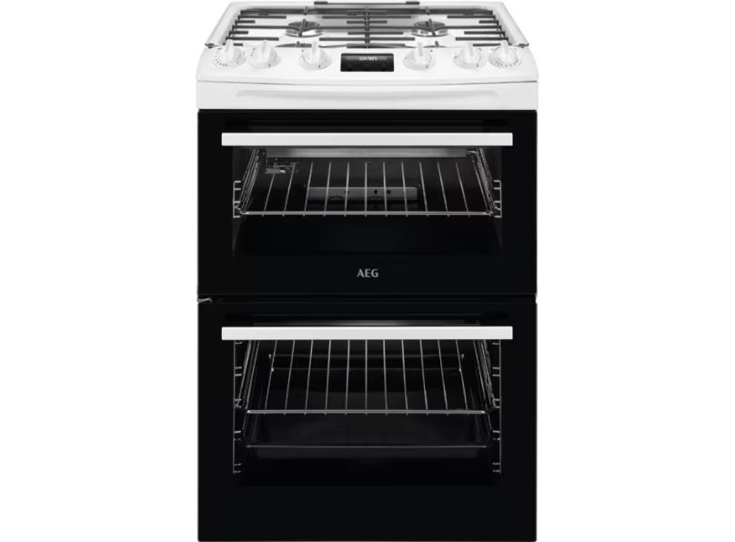 AEG CGX6130ACW Gas Cooker with Double Oven