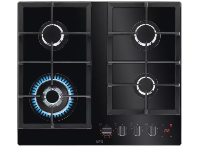 AEG HKB64450NB 60cm 4 Burner Gas Hob