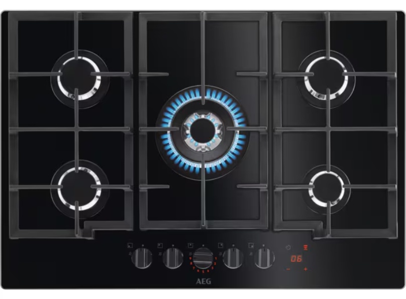 AEG HKB75450NB 75cm 5 Burner Gas Hob