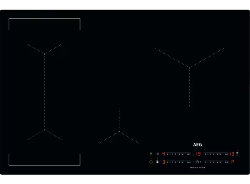 AEG IKX84443CB 78cm Induction Hob, Black