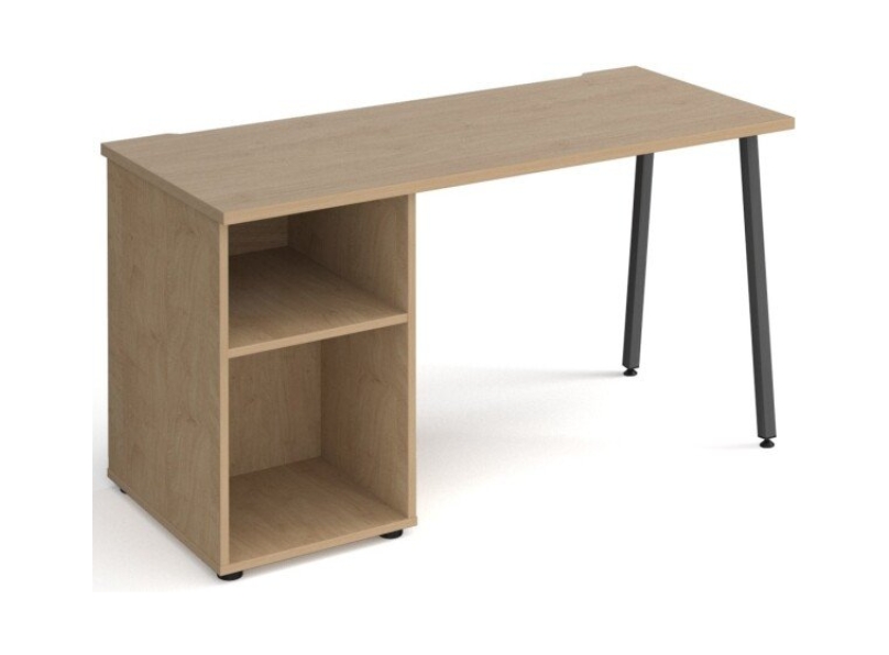 Ashvale Oldford Rectangular Office Desk + Pedestal