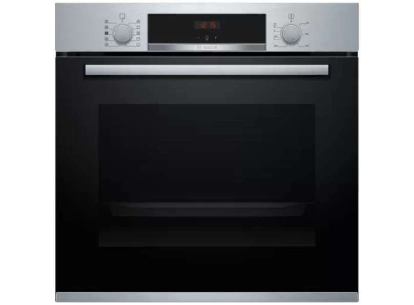 Bosch HRS534BS0B Series 4, Built-In Oven With Added Steam Function, 60 X 60 Cm, Stainless Steel