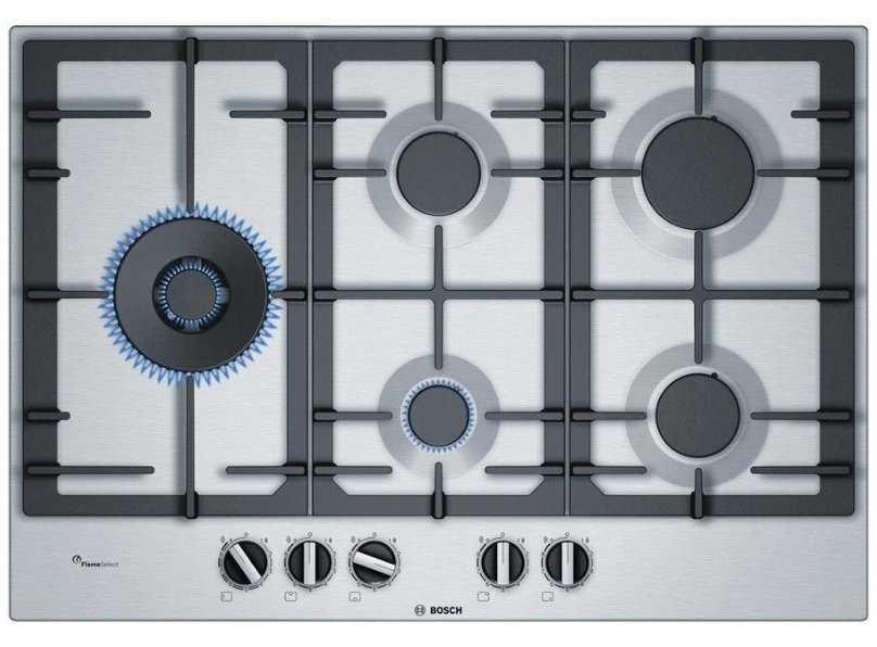 Bosch PCS7A5B90 Serie 6 75cm 5 Burner Gas Hob