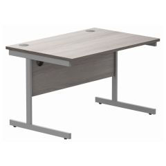 Ashvale Lytham Rectangular Office Desk | 1200X800 Grey Oak