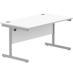Ashvale Lytham Rectangular Office Desk | 1400X800 White