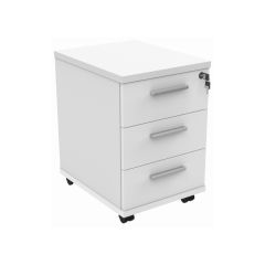 Ashvale Lytham Office Storage 3 Drawers | White