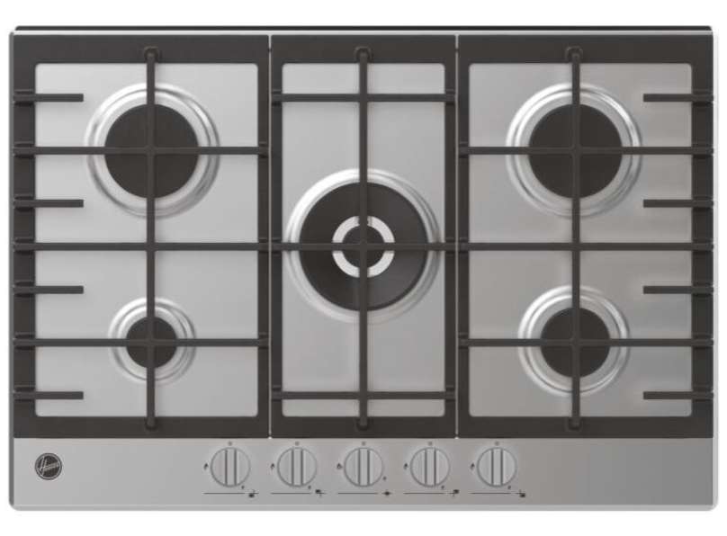 Hoover HHG75WK3X 75Cm 5 Burner Gas Hob