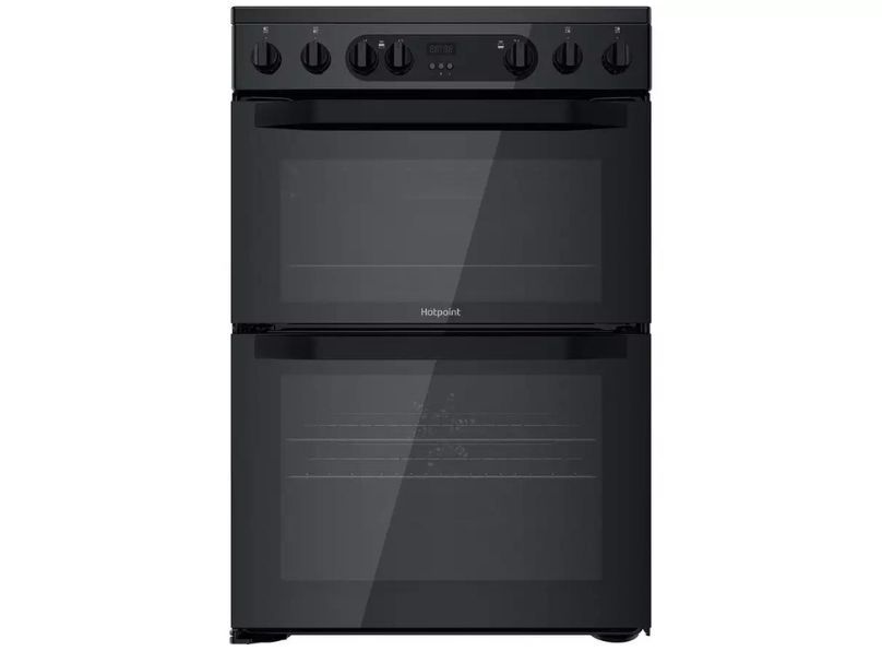Hotpoint HDM67V9CMB Ceramic Electric Cooker With Double Oven
