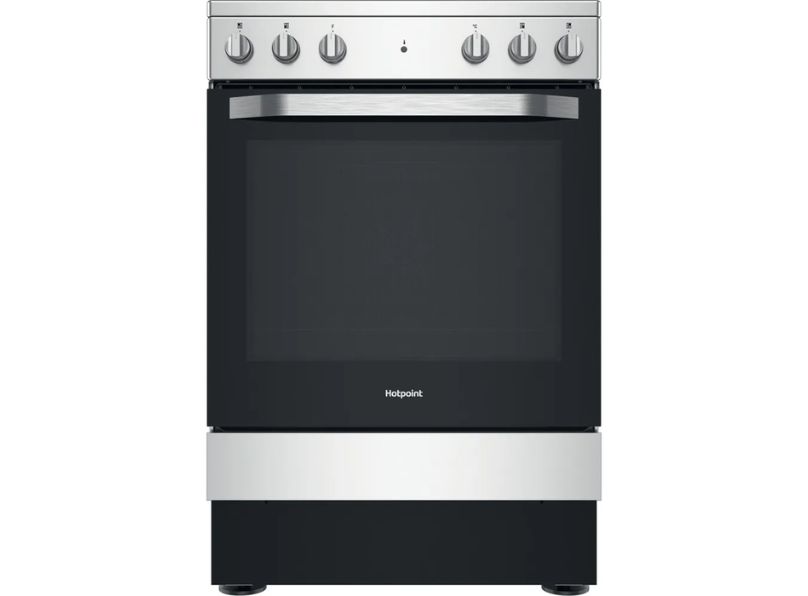 Hotpoint HS67V5KHX Silver Electric Single Cooker