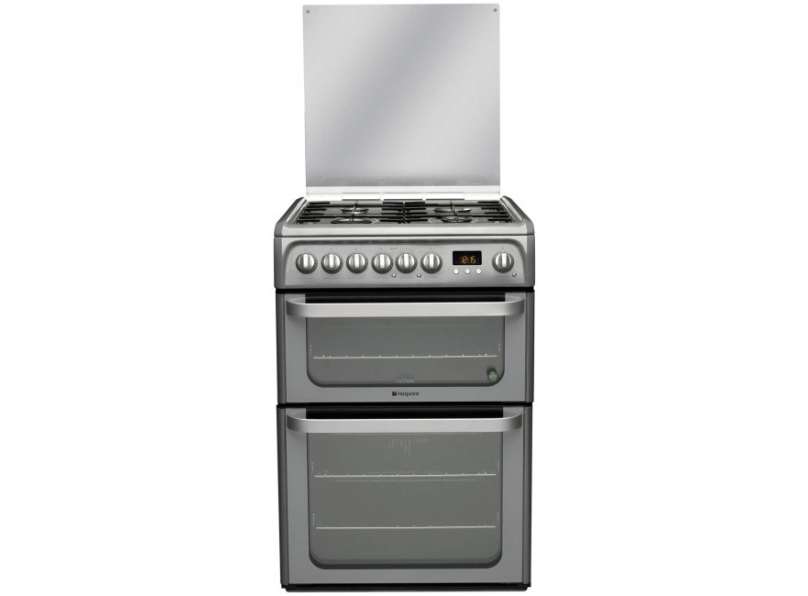 Hotpoint HUD61GS 60Cm Dual Fuel Double Cooker With Gas Hob
