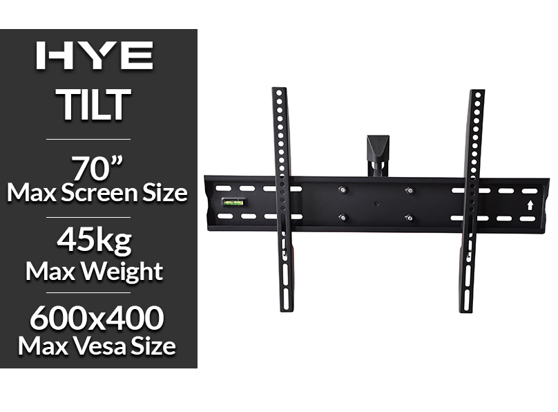HYE TV Wall Bracket Cantilever Tilt VESA 600 x 400 up to 70