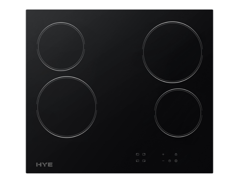 HYE 60cm 4 Zone Electric Ceramic Hob - Black - C01CH60E22