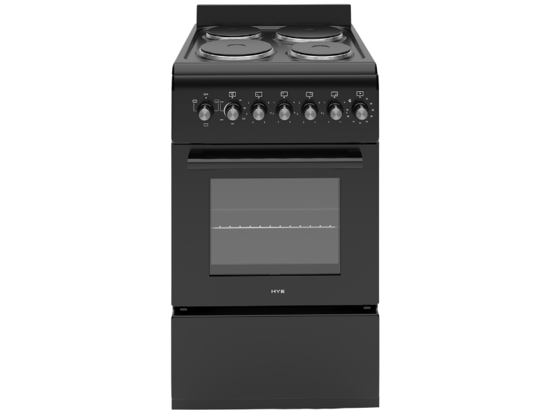 HYE C01FS50E17 50X60 Free Standing Electric Cooker - Matte Black