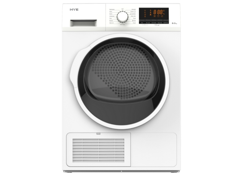 HYE 8kg Condenser Freestanding Tumble Dryer - White - D01CD08W13