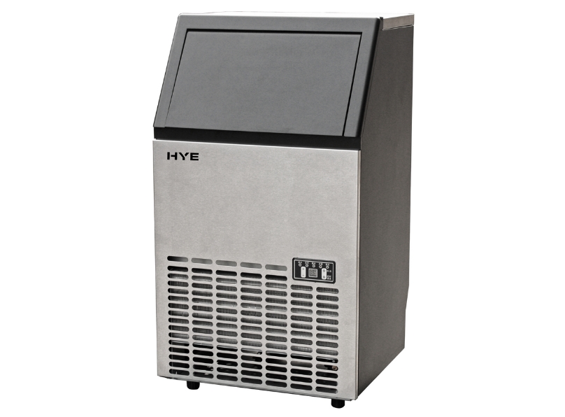 HYE Large Commercial Ice Machine, 45kg/24hrs - Stainless Steel - IM45KB27