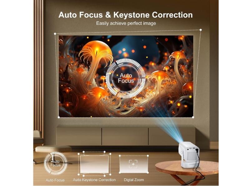 Full HD Portable WiFi Bluetooth Projector thumbnail