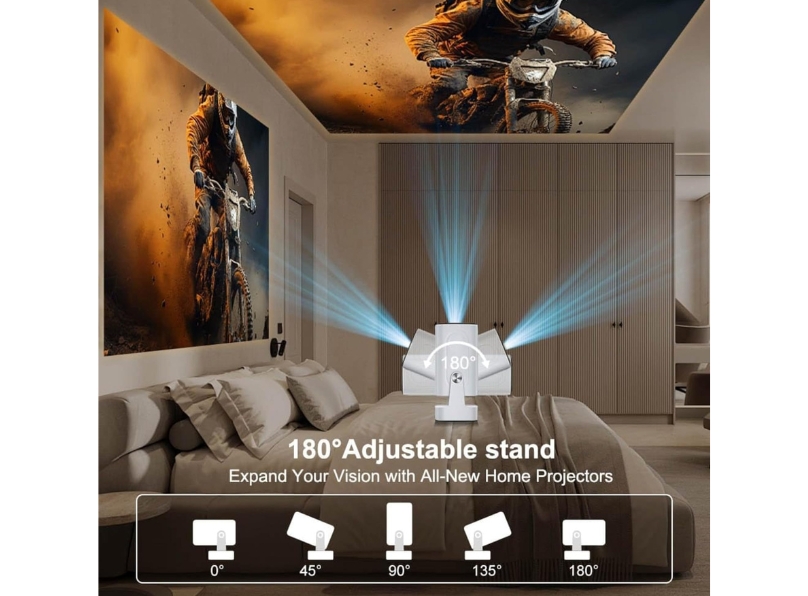 Full HD Portable WiFi Bluetooth Projector thumbnail