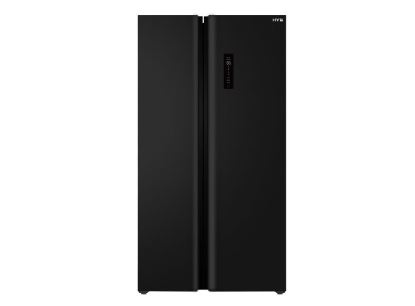 HYE 505 Litre No Frost American Fridge Freezer - Black - RF01AM505B07