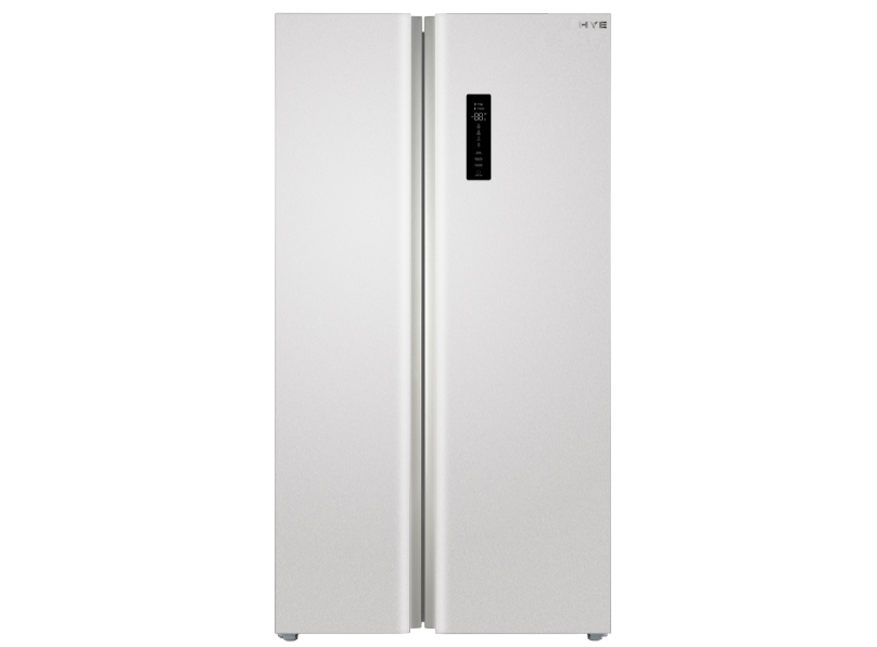 HYE American Style Fridge Freezer, 505L, 92cm, No Frost, Silver Finish - RF01AM505S07