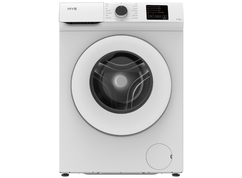 HYE 7kg 1200rpm Slim Freestanding Washing Machine - White - W0107SL14W13