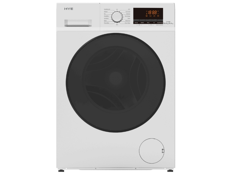 HYE 10kg/6kg 1400rpm Freestanding Washer Dryer - White - W0110D06W13
