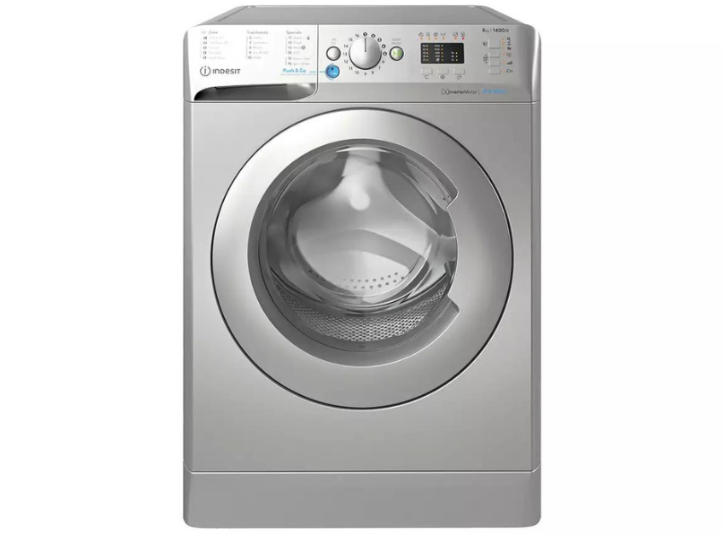 Indesit BWA81485XSUKN 8kg 1400rpm Washing Machine - Silver