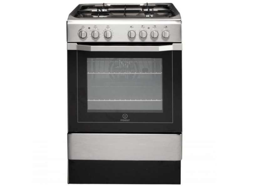 Indesit I6G52X 60cm Dual Fuel Cooker - Stainless Steel