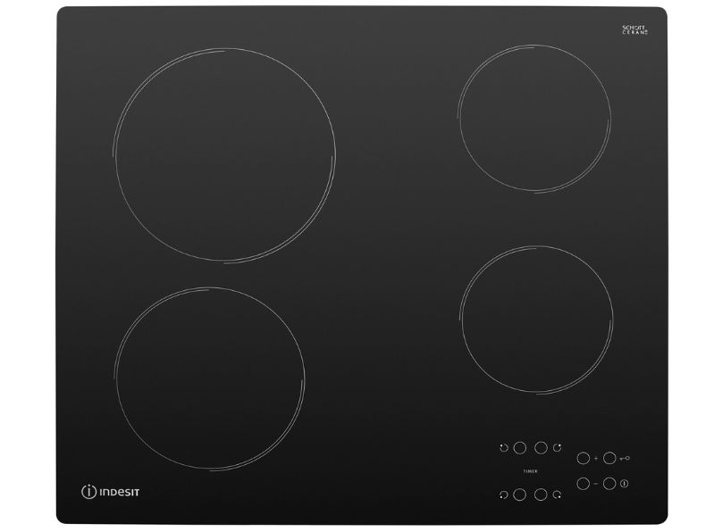 Indesit RI161C 60Cm Electric Ceramic Hob - Black