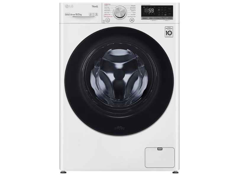 LG F4V510WSE 10.5kg 1400rpm Washing Machine with AI DD