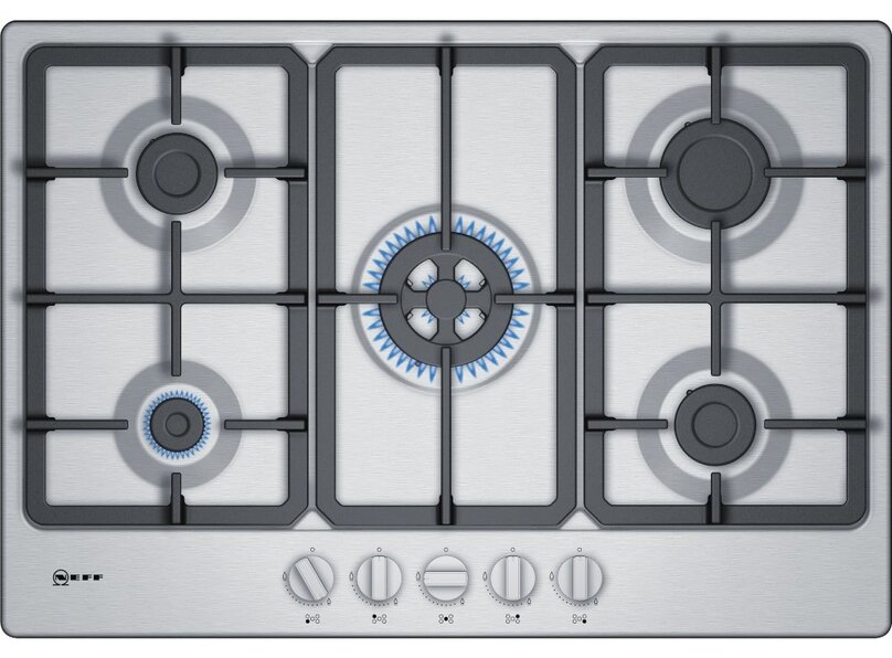 Neff T27BB59N0 5 Burner 75Cm Gas Hob