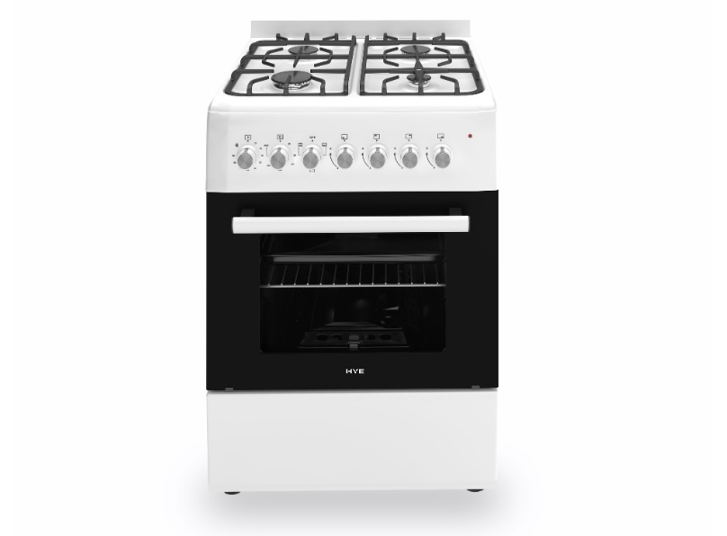1000055387 HYE 60 X 60 Freestanding Dual Fuel Cooker - White - C01FS60G17W 