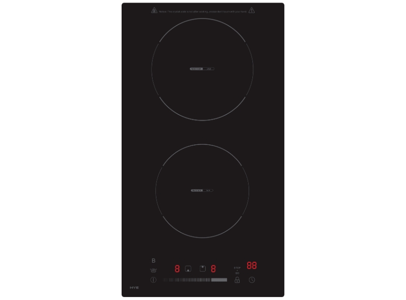 1000053026 HYE 2 Burner Built In Induction Hob, Plug & Play - Black - C01IH30E30
