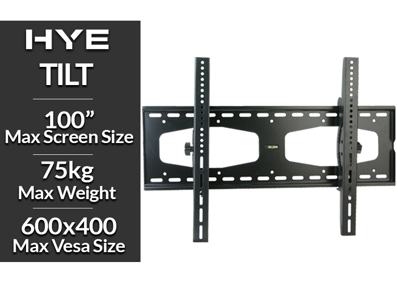 1000048490 HYE Tilt TV Wall Bracket VESA 600 x 400 up to 100