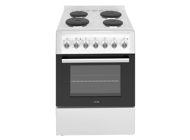 1000055443 HYE 60X60 Free Standing Electric Cooker, White - C01FS60E17W 