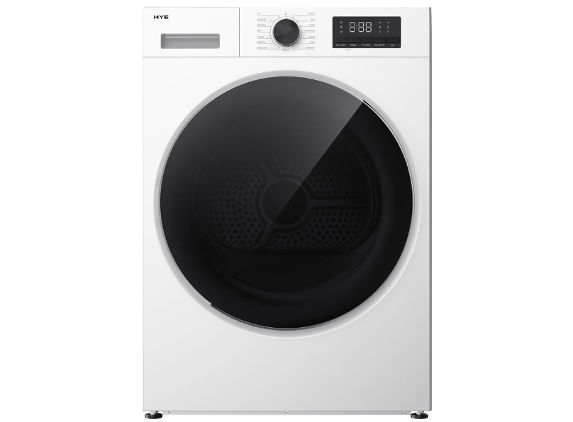 1000048418 HYE Freestanding 8kg Heat Pump Tumble Dryer, White - D01HPD08W07
