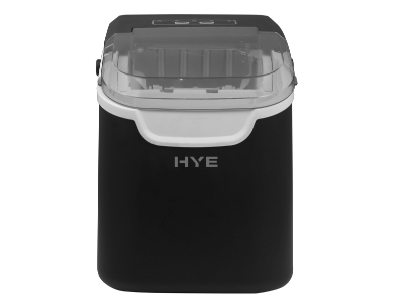 HYE Small Compact Ice Cube Maker with LED Indicators, 12kg/24hrs, Efficient Cooling System - Black - IM12KB27 1000053217 HYE Small Compact Ice Cube Maker with LED Indicators, 12kg/24hrs, Efficient Cooling System - Black - IM12KB27