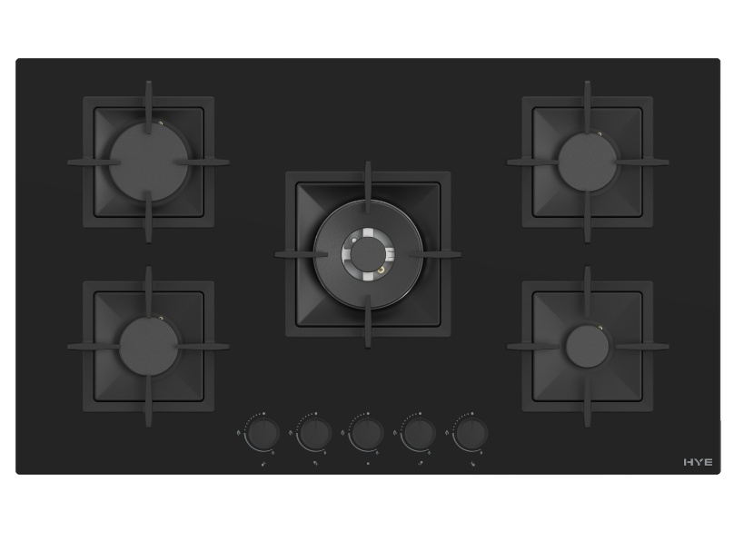 1000058097 HYE 90cm 5 Burner Gas Hob - C01GH90G17 