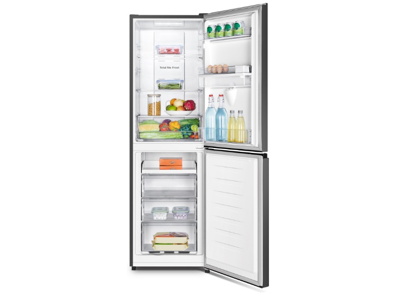 1000057203 HYE 256L 50/50 Fridge Freezer, Water Dispenser, Black - RF01FF256B18 