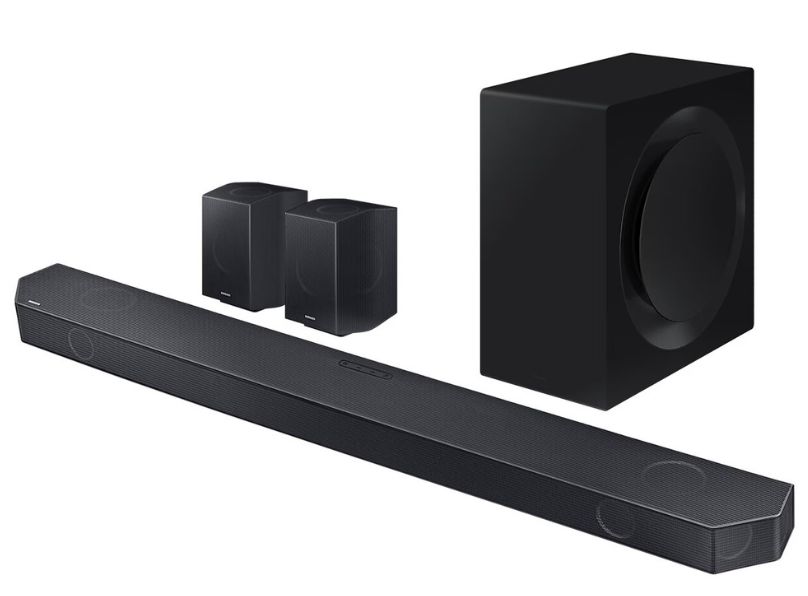 Click to view product details and reviews for Samsung Hwq990c 1114ch Soundbar With Wireless Subwoofer Rear Speakers. Click to view product details and reviews for Samsung Hwq990c 1114ch Soundbar With Wireless Subwoofer Rear Speakers.
