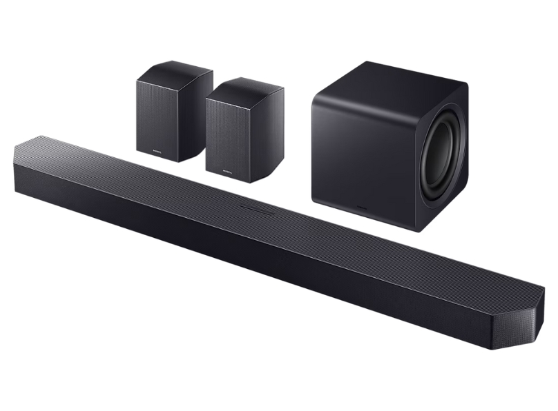 Samsung HWQ990F(2025) 9.1.4Ch Dolby Atmos, Dts:X, Q-Symphony Soundbar With Wireless Subwoofer & Rear