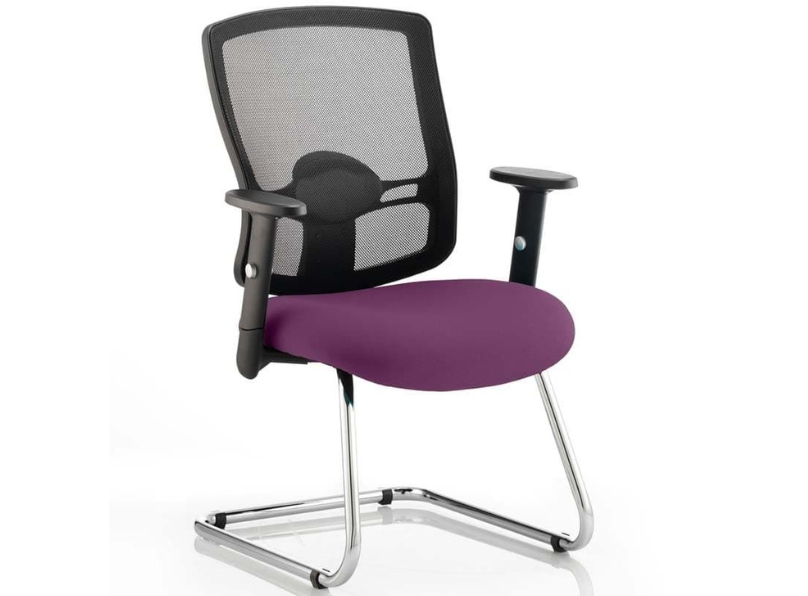 Ashvale Preesall Mesh Back Cantilever Meeting Chair