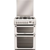 Hotpoint HUD61P 60cm Dual Fuel Double ,Catalytic Liners in both Oven , Programmable Timer 