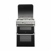 Indesit ID60G2X 60cm Gas Double Cooker with Gas Hob