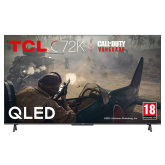 TCL 50C725K 50" QLED Television, 4K Ultra HD, Smart Android TV with Onkyo sound and Freeview Play