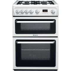 Hotpoint HARG60P 60Cm Gas Cooker With Variable Gas Grill - White - A+/A Rated