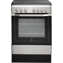 Indesit I6VV2AXUK 60cm Single Oven Electric Cooker with Ceramic Hob