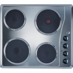 Indesit TI60X 58Cm Solid Plate Hob - Stainless Steel
